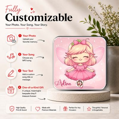 Princess Theme Return Gift for Girls  Personalized Musical Fridge Magnet Fairy Tale Gift Cartoon Magnet